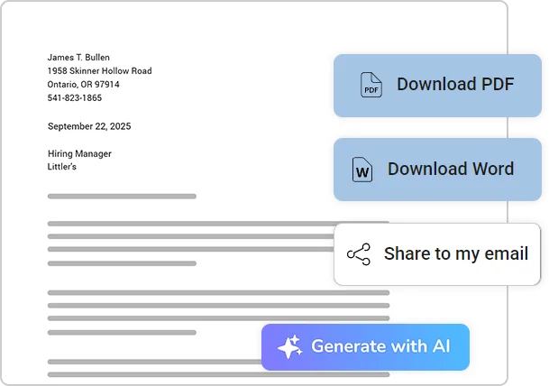 Generate Dr. Job’s AI Cover Letter